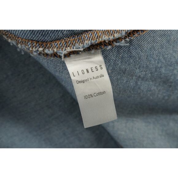 Lioness Light Wash Denim Maxi Skirt Women’s L High Waist Gored Long Jean Skirt - Picture 7 of 7